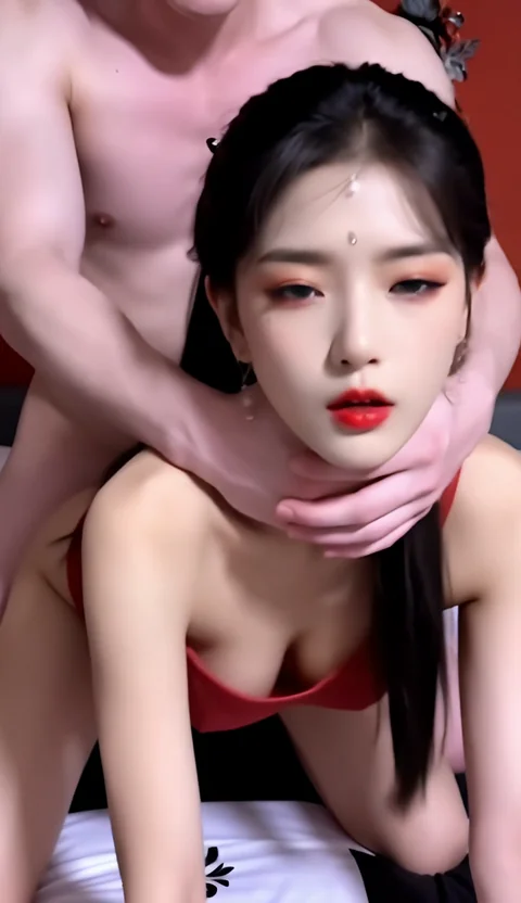 卡脖子后入模板预览